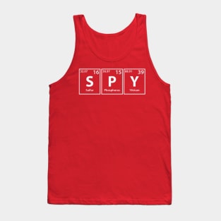 Spy (S-P-Y) Periodic Elements Spelling Tank Top